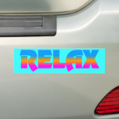 Corey Tiger 80s  Stijl RELAX Bumpersticker (Op auto)