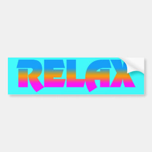 Corey Tiger 80s  Stijl RELAX Bumpersticker