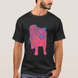 COREY TIGER 80'S STRIPED TIGER STANDING T-SHIRT