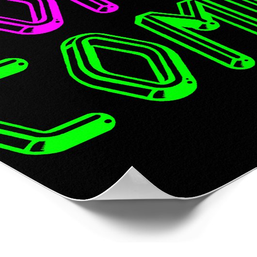 Corey Tiger 80s  Style Computer Nerd Poster (Hoek)