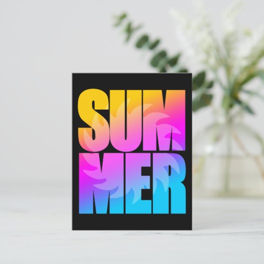 Corey Tiger, 80s Summer Sun Briefkaart (Staand voorkant)