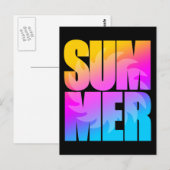 Corey Tiger, 80s Summer Sun Briefkaart (Voorkant / Achterkant)