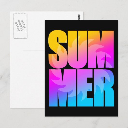 Corey Tiger, 80s Summer Sun Briefkaart (Voorkant / Achterkant)