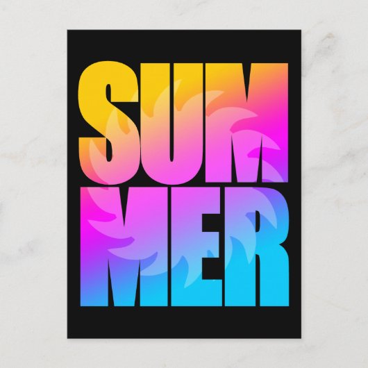 Corey Tiger, 80s Summer Sun Briefkaart (Voorkant)