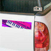 Corey Tiger 80s Synthesizer Keyboard Bumpersticker (Op Truck)