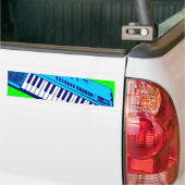 Corey Tiger 80s Synthesizer Keyboard Bumpersticker (Op Truck)