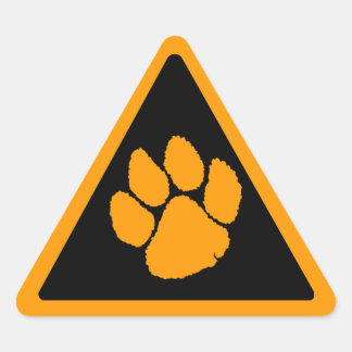 Corey Tiger 80s Tiger Klauw Driehoek Sticker