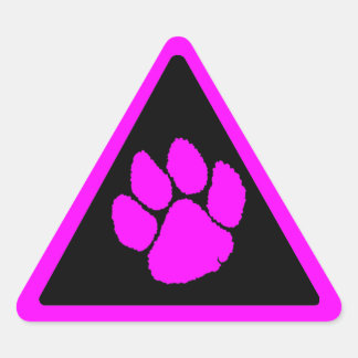Corey Tiger 80s Tiger Klauw Driehoek Sticker