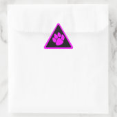 Corey Tiger 80s Tiger Klauw Driehoek Sticker (Tas)