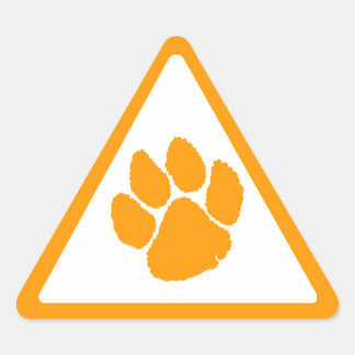 Corey Tiger 80s Tiger Klauw Driehoek Sticker