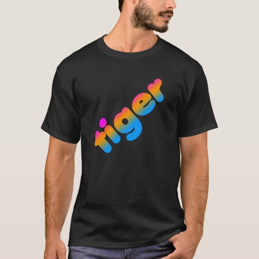 COREY TIGER 80's TIGER SCHATTIG T-shirt (Voorkant)