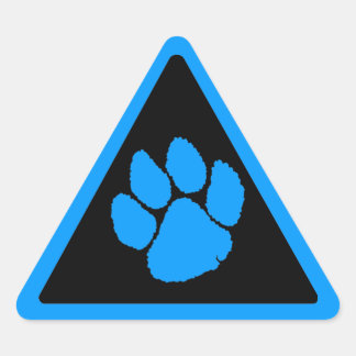 Corey Tiger 80s Tijger Klauw Driehoek Sticker