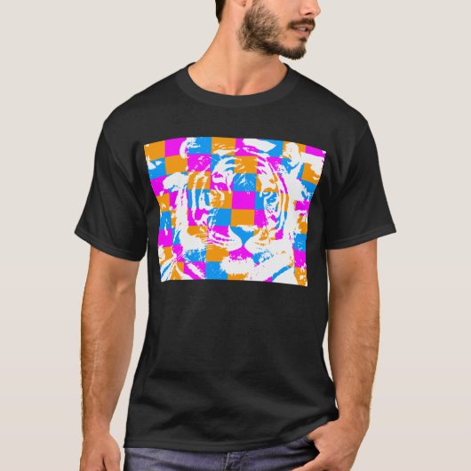 COREY TIGER 80's TIJGERGEZICHT T-shirt (Voorkant)