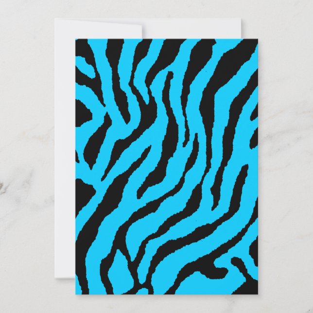 Corey Tiger 80s Tijgerstrepen (Blauw) (Voorkant)