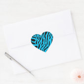 Corey Tiger 80s Tijgerstrepen Hart Sticker (Envelop)