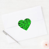 Corey Tiger 80s Tijgerstrepen Hart Sticker (Envelop)