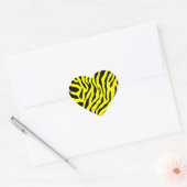 Corey Tiger 80s Tijgerstrepen Hart Sticker (Envelop)