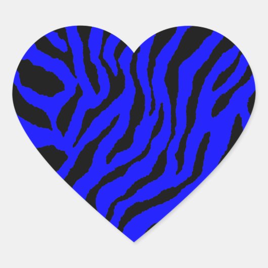 Corey Tiger 80s Tijgerstrepen Hart Sticker (Voorkant)