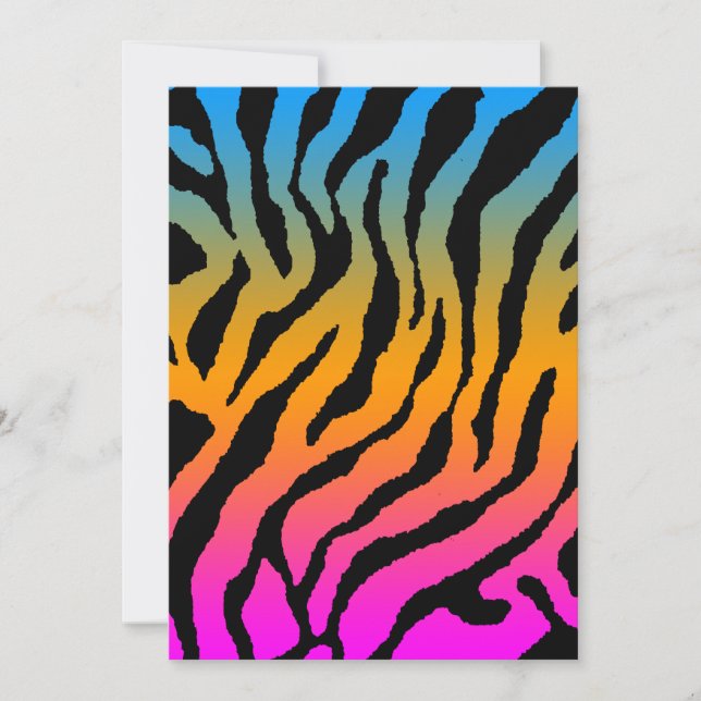 Corey Tiger 80s Tijgerstrepen Patroon (Voorkant)