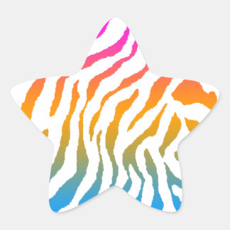 Corey Tiger 80s Tijgerstrepen Ster Sticker