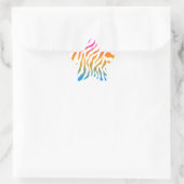 Corey Tiger 80s Tijgerstrepen Ster Sticker (Tas)