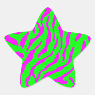 Corey Tiger 80s Tijgerstrepen Ster Sticker