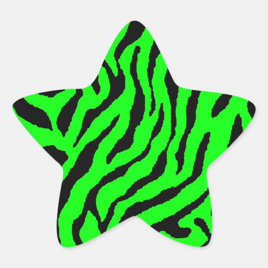 Corey Tiger 80s Tijgerstrepen Ster Sticker (Voorkant)