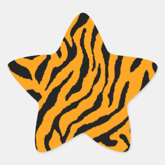 Corey Tiger 80s Tijgerstrepen Ster Sticker