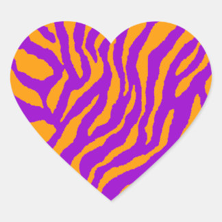 Corey Tiger 80s tijgerstripes Hart Sticker