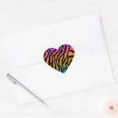 Corey Tiger 80s tijgerstripes Hart Sticker (Envelop)