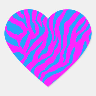 Corey Tiger 80s tijgerstripes Hart Sticker