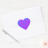 Corey Tiger 80s tijgerstripes Hart Sticker (Envelop)