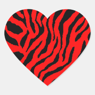 Corey Tiger 80s tijgerstripes Hart Sticker