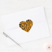 Corey Tiger 80s tijgerstripes Hart Sticker (Envelop)
