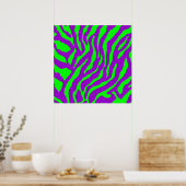 Corey Tiger 80s  tijgerstripes Poster (Keuken)
