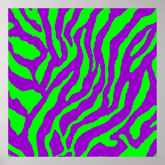 Corey Tiger 80s  tijgerstripes Poster (Voorkant)