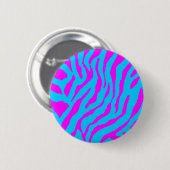 Corey Tiger 80s tijgerstripes Ronde Button 5,7 Cm (Voorkant /achterkant)