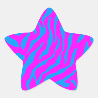 Corey Tiger 80s tijgerstripes Ster Sticker