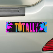 Corey Tiger 80s Totally Spetterverf Bumpersticker (Op auto)