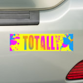 Corey Tiger 80s Totally Spetterverf Bumpersticker (Op auto)