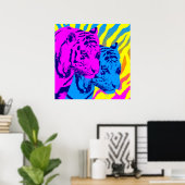 Corey Tiger 80s  Twin Tigers Poster (Thuiskantoor)
