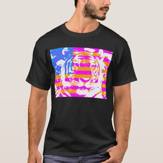 COREY TIGER 80'S USA TIGER FACE T-SHIRT (Voorkant)