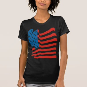 Corey Tiger 80s Vintage Amerikaanse Vlag T-shirt