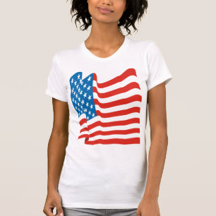 Corey Tiger 80s Vintage Amerikaanse Vlag T-shirt