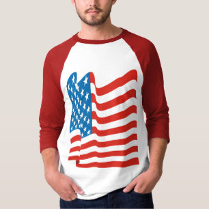 Corey Tiger 80s Vintage Amerikaanse Vlag T-shirt