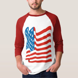 Corey Tiger 80s Vintage Amerikaanse Vlag T-shirt