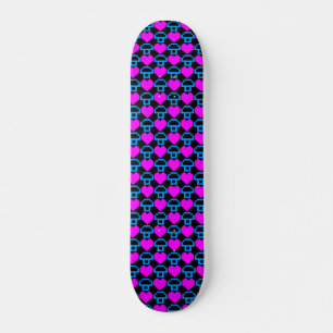 Corey Tiger 80s Vintage Gamer Harten Paddenstoelen Persoonlijk Skateboard