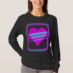Corey Tiger 80s Vintage Hart & Strepen T-shirt