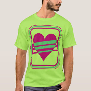 Corey Tiger 80s Vintage Hart & Strepen T-shirt