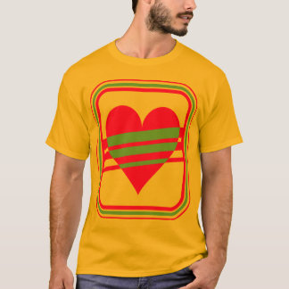 Corey Tiger 80s Vintage Hart & Strepen T-shirt